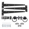 10" 250mm Twist Ring Gate Ironmongery Kit Black