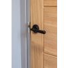 Black Hammered Newbury Lever on Rose Set (Beehive) - Unsprung