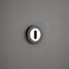Oval Standard Escutcheon Black/Chrome