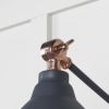 Smooth Copper Brindley Wall Light in Slate
