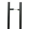 Matt Black SS (316) 1.5m Offset T Bar Handle B2B 32mm Ø