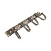 Iron Coat Hook Dotted 4 leg - Antique