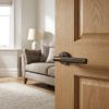 Complete Bari Door Handle Pack - Heavy Duty Latch - Dark Bronze - 64mm / 3-inch Hinges - JE-D20B-DB