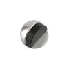Zoo Hardware Door Stop - Floor Mounted - Oval 50mm dia. - Satin Chrome