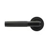 Matt Black Brompton Lever on Rose Set (Art Deco)