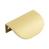 Burlington 75mm Satin Brass Arched Edge Pull - By Frelan Hardware - BUR941SB
