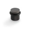 Valli 38 x 35mm - Floor Mounted Knurled Doorstop - Concealed Fix - Dark Bronze PVD