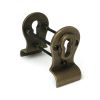 Burnished Brass 50mm Euro Door Pull (Back to Back fixings)