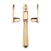 Polished Bronze Night-Vent Locking Hinton Fastener