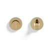 Valli Turn & Release Screw-on Round Rosette - Polished Brass PVD