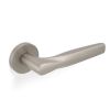 Valli SOM New York Lever on Round Rosette - Satin Nickel PVD