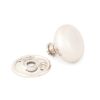 Polished Nickel 49mm Mushroom Mortice/Rim Knob Set