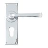 Polished Chrome Avon Lever Euro Lock Set