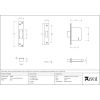 Black 2½" 5 Lever BS Dead Lock