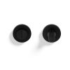 Valli Turn & Release Screw-on Round Rosette - Matt Black PVD