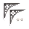 Victorian Gothic Shelf Bracket Pewter (Sold in Pairs)