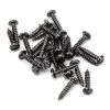 Dark Stainless Steel 4x½" Round Head Screws (25)