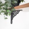 Honeycomb Shelf Bracket Black (Sold in Pairs)