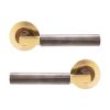 Opal Knurlmond Lever on Rose Aged Brass