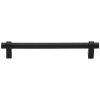 Heritage Brass Cabinet Pull Industrial Design 256mm CTC Matt Black Finish