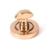 Polished Bronze Round Thumbturn Set (Plain)