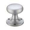 Zoo Hardware Mushroom Mortice Knob Furniture 62.5mm Rose dia. - Satin Chrome