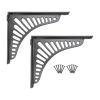 Sunrise Shelf Bracket Black (Sold in Pairs)
