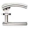 Zoo Hardware Arched "T-bar" Lever on round Rose - Polished Stainless