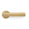 Valli Antonio Citterio Lever on Round Rosette (Zigrinato) - Satin Brass PVD