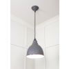 White Gloss Brindley Pendant in Bluff