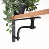 Industrial Shelf Bracket Black (Sold in Pairs)