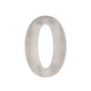 150mm Numerals SSS Finish 150mm Satin Stainless Steel No. 0 - By Frelan Hardware - JNSS-0