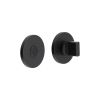 CR-802 Black Thumb Turn & Lock Round Rose - By Frelan Hardware - CR-802A7MB
