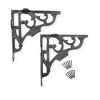 GNER Shelf Bracket Black 150x150mm (Sold in Pairs)
