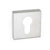 CleanTouch Anti-Bac Euro Escutcheons on Minimal Square Rose - Satin Chrome (Pair)