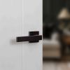STATUS Montana Door Handle Pack (3 Lever Lock Set - 3" CE Sashlock, 4" Fire Rated Hinges x3) - Matt Black