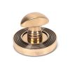 Polished Bronze Round Thumbturn Set (Beehive)