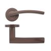 Zoo Hardware Amalfi lever on round rose - Etna Bronze
