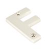Polished Nickel Letter F