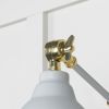 Smooth Brass Brindley Wall Light in Birch