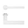 Zoo Hardware Varese Lever on 32mm Round Mini Rose - White