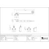 Black 8" Monkeytail Stay (Steel Window)