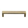 Heritage Brass Cabinet Pull Hammered Wide Metro Design 192mm CTC Antique Brass Finish
