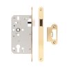 72mm Satin Brass Din Euro Latch Radiused 60mm Backset - By Frelan Hardware - JL-DL60RSB