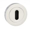Senza Pari Key Escutcheons on Round Rose - Polished Chrome (Pair)