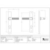 Aged Bronze Brompton Slimline Lever Espag. Lock Set