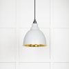 Smooth Brass Brindley Pendant in Flock