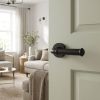 Complete Classic Door Handle Pack - Heavy Duty Latch - Matt Black - 64mm / 3-inch Hinges - JE-A20B-MB