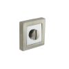 STATUS WC Turn and Release on S4 Square Rose - Satin Nickel/Polished Chrome