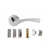 Atlantic Aqua Door Pack Bundle (2.5" Latch, 3"x2" Hingesx3) - Polished Chrome
